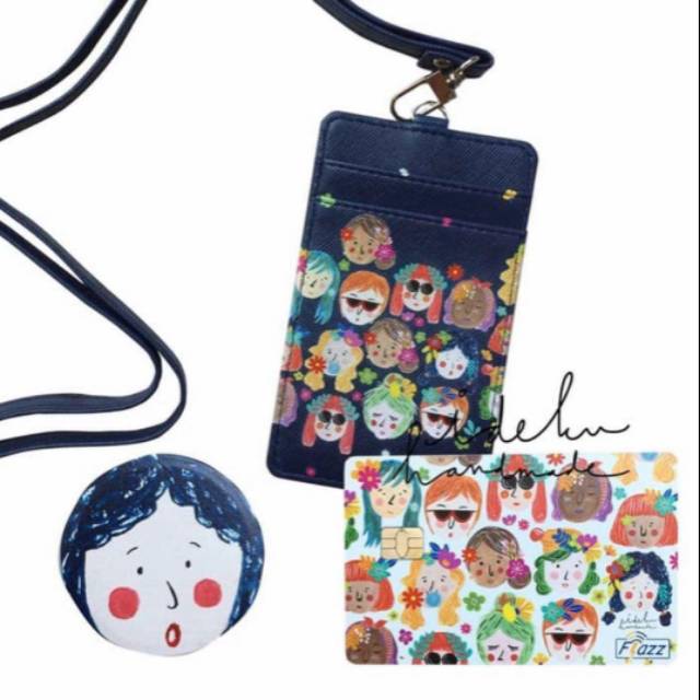 NEW Ideku Handmade Paket A (Pop Socket, ID Card Holder, BCA Flazz) Idekuhandmade