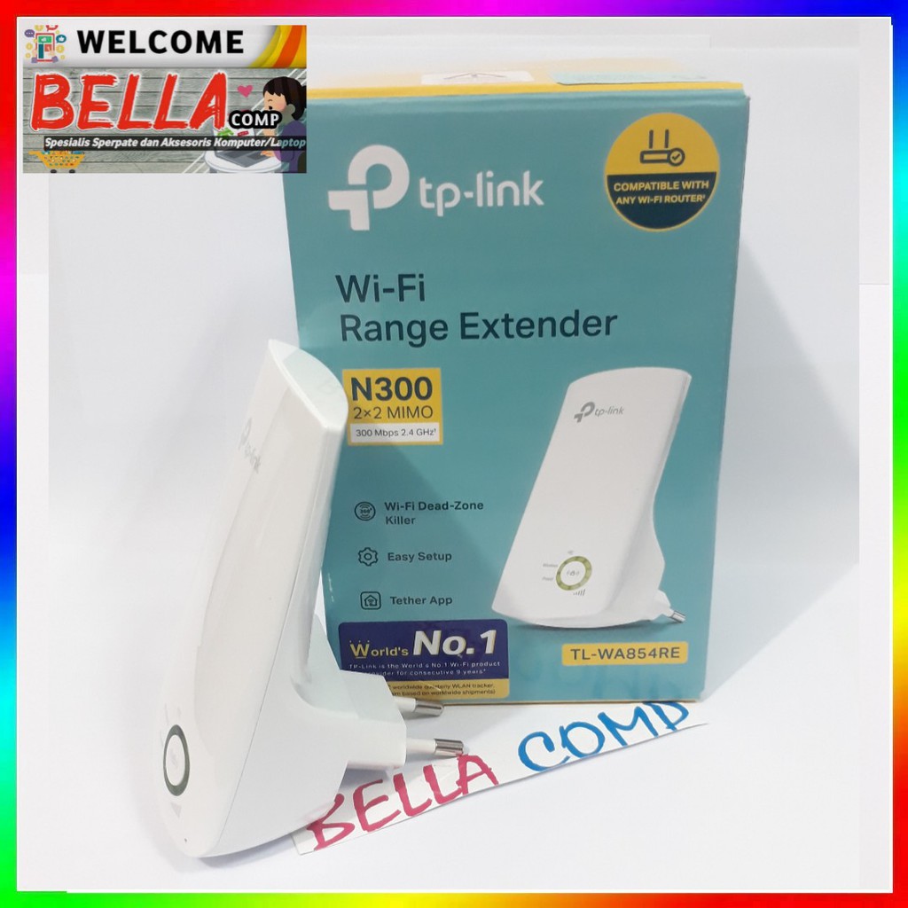 PENGUAT SINYAL WIFI/REPEATER TP-Link TL-WA854RE 300Mbps GARANSI 1 TAHUN