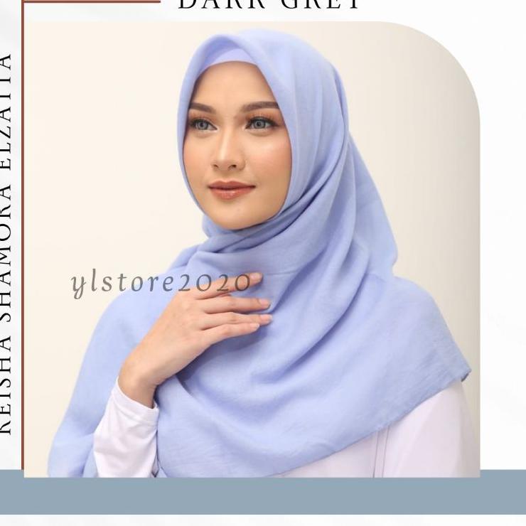 Terlaris.. Hijab Segi Empat Warna Pink Salem Scarf Polos Elzatta