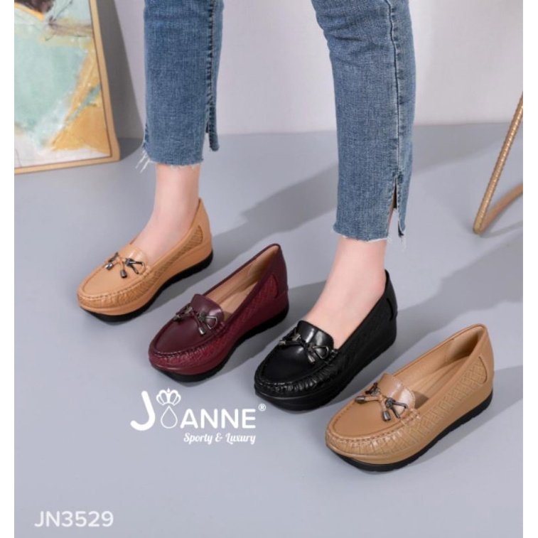 RESTOCK!! JOANNE Sepatu Wedges Shoes JN3529