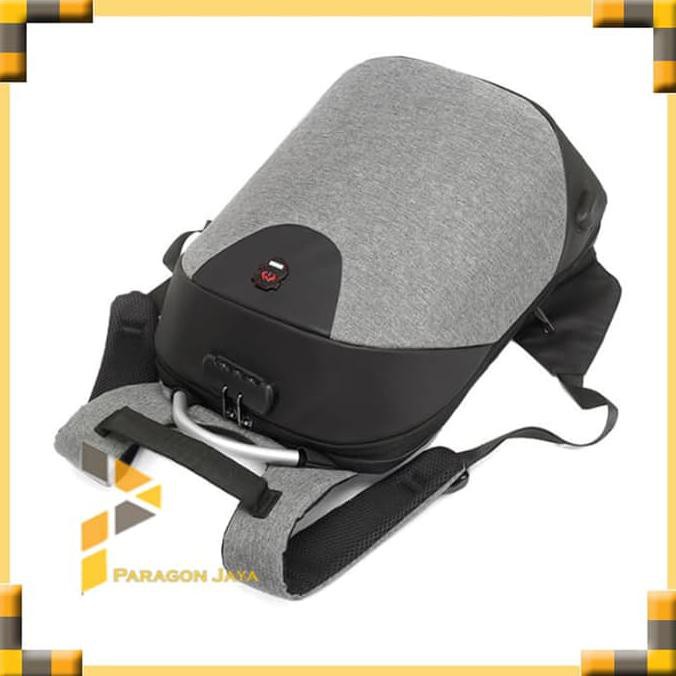 Jual Tas Ransel USB Port Charger + Headset Port Smart Backpack PB 902 - Hitam Murah