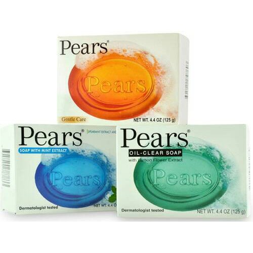 Sabun Mandi Transparan Pears Clear Transparent Soap - 125 gr