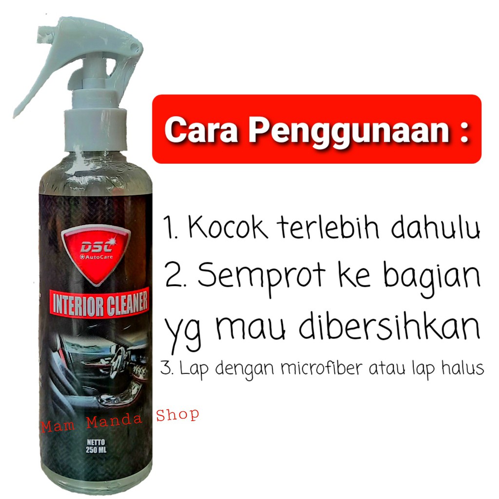 DSC Interior Cleaner / Pembersih Interior Mobil / Jok / Plafon / Dasboard / Door Trim