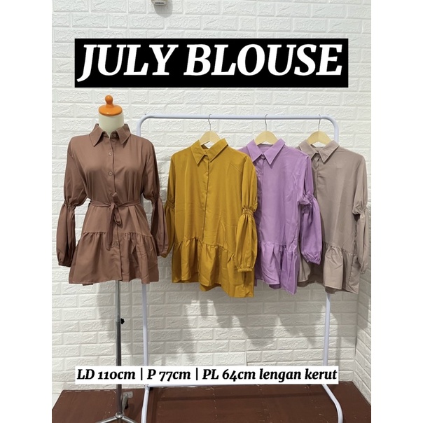 JULY BLOUSE SHAKILA ATASAN KEMEJA POLOS WANITA SHAKILLA MURAH MUSLIM SHAKILA GROSIR MUSLIM