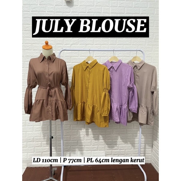 JULY BLOUSE SHAKILA ATASAN KEMEJA POLOS WANITA SHAKILLA MURAH MUSLIM SHAKILA GROSIR MUSLIM