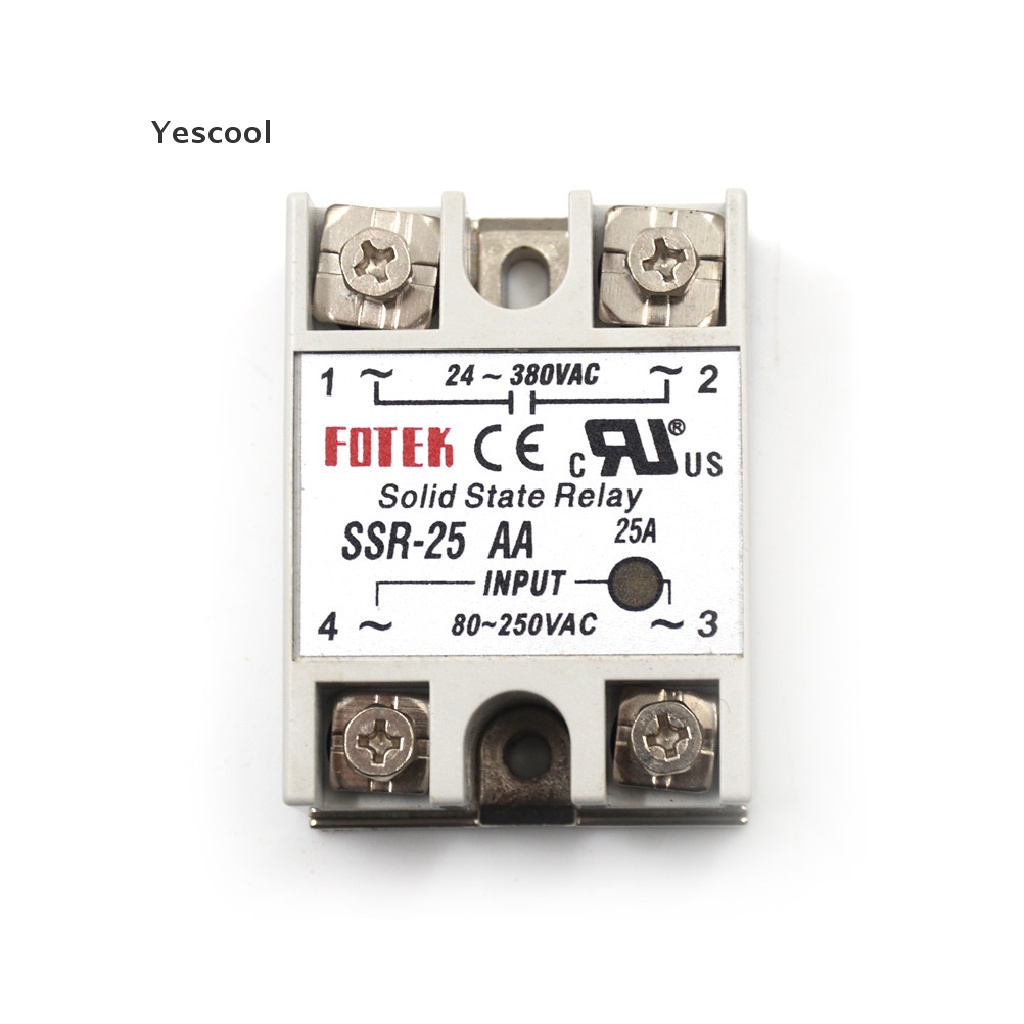 Modul Relay Solid State 24V-380V 25A SSR-25AA 80-250VAC AC-AC