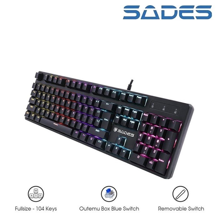 Sades Rebellion Removable Switch Keyboard Gaming Mechanical