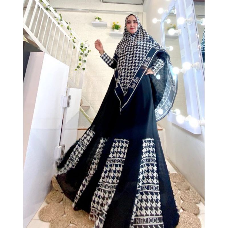 dress safna premium set ori by yodizein syar'i