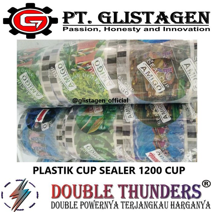 Plastik Cup Sealer / Plastik Roll Gelas Lid / Plastik Tutup Gelas Cup Sealer