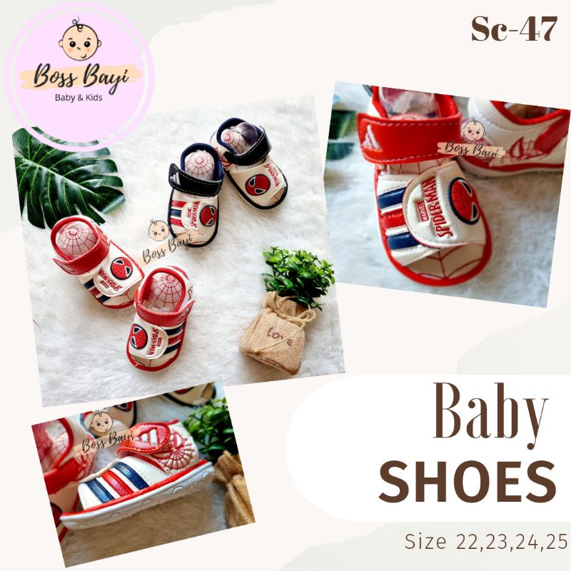 BOSS BAYI - Baby Boy Shoes / Sepatu Sandal Bayi Anak Laki² Bisa Bunyi Cit Cit