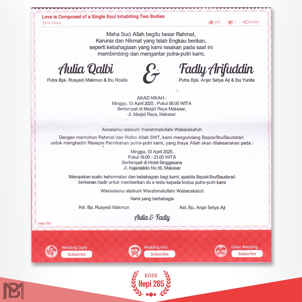 6700 Koleksi Contoh Undangan Mengantar Akad Nikah Terbaik Gratis