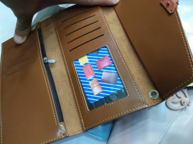 Dompet fashion panjang lipat import