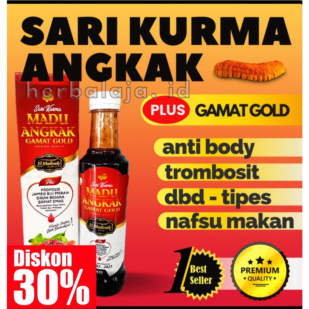 

Madu Angkak Gamat Gold, Mengobati DBD, HB, Trombosit | BISA COD