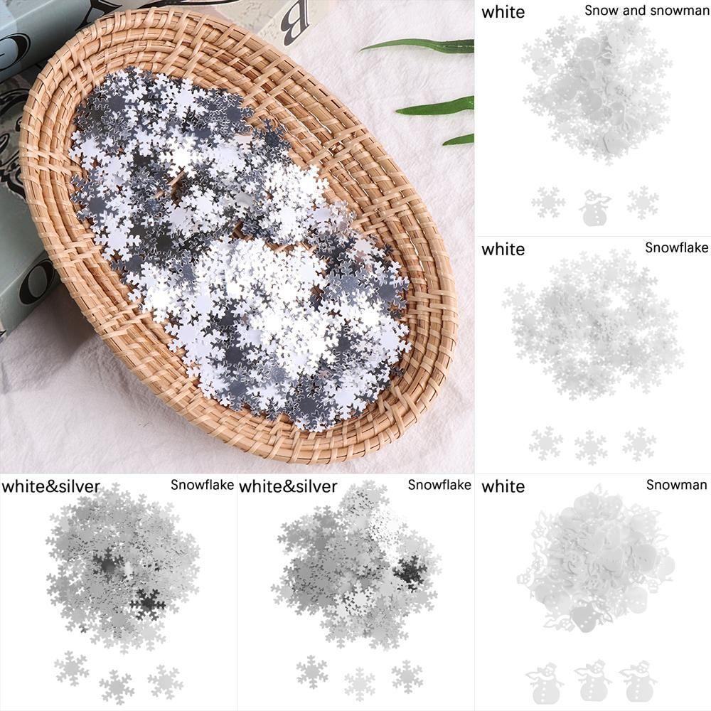 Solighter 14g Snowflakes Confetti Art &amp; Craft Sprinkle Dekorasi Festival Ornamen Natal