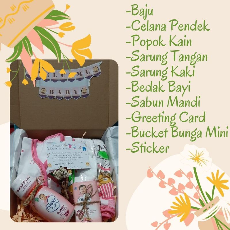 

HAMPERS - GIFT BOX - KADO - HADIAH - BABY NEWBORN - BAYI BARU LAHIR - CEWEK - COWOK