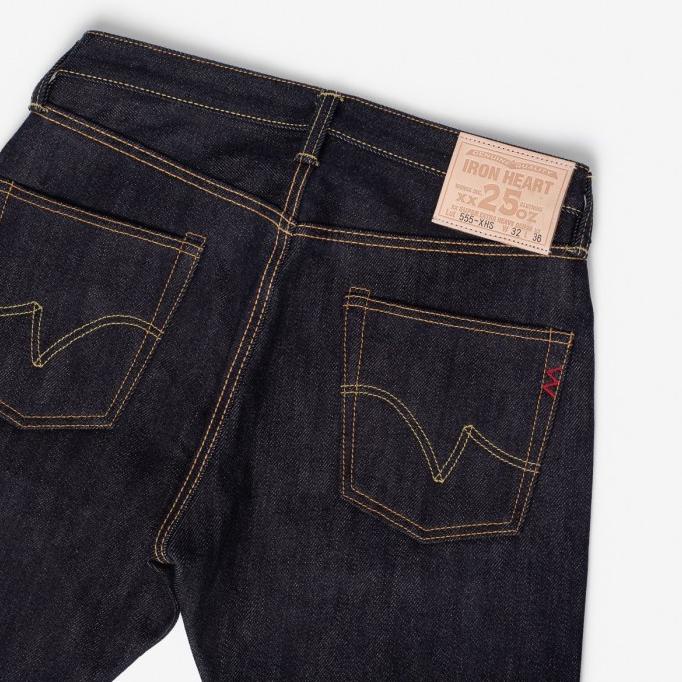 JUAL Iron Heart - IH-555-XHS 25oz Selvage Denim Slim Jeans