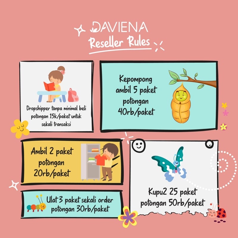 PAKET RESELLER 5 PAKET DAVIENASKINCARE ( TULIS DI PESAN )