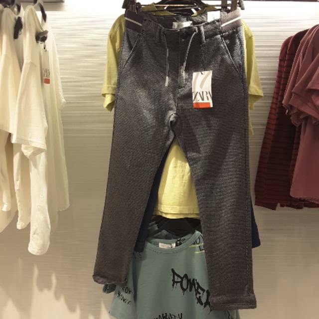 ZARA ORIGINAL ASLI SALE 80% Celana Panjang Chino Anak Laki Cowok Bahan Spandex Branded Import Ready