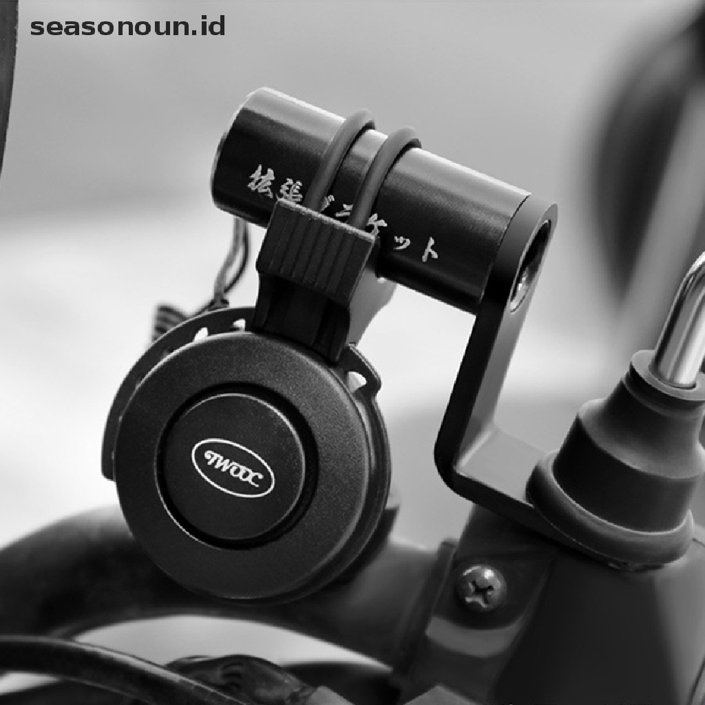 【seasonoun】 Aluminum Alloy Motorcycle Rearview Mirror Mount Handlebar Mirror Adapter Bracket .