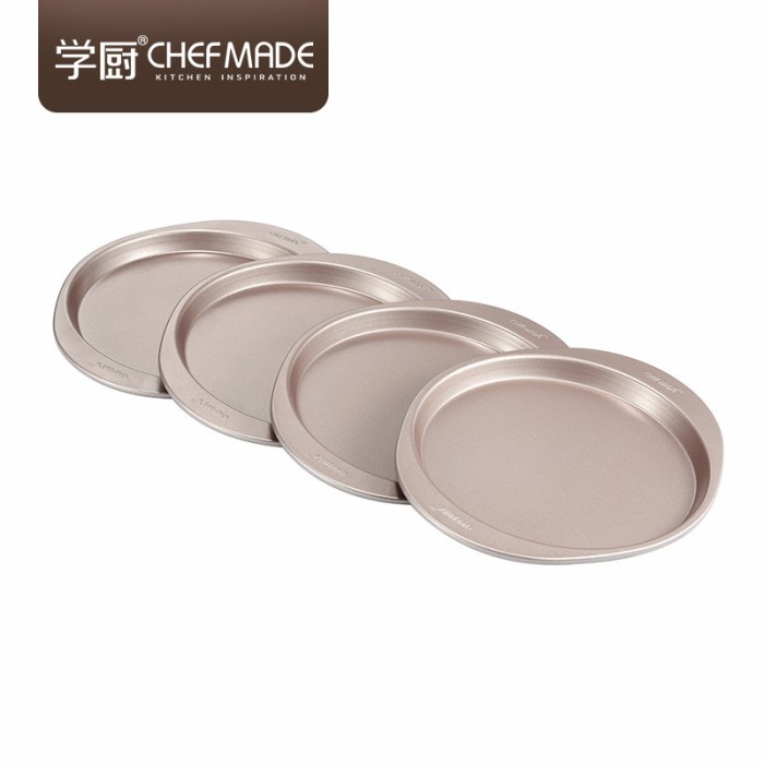 chefmade 8inch Round Rainbow Cake Pan set 4pc WK9134