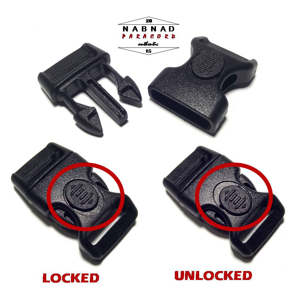 

Parodi Buckle Klik Klikan Paracord Prusik Dengan Pengunci Lebar 15 Mm Plastik Acetal Klik On Slot Slop