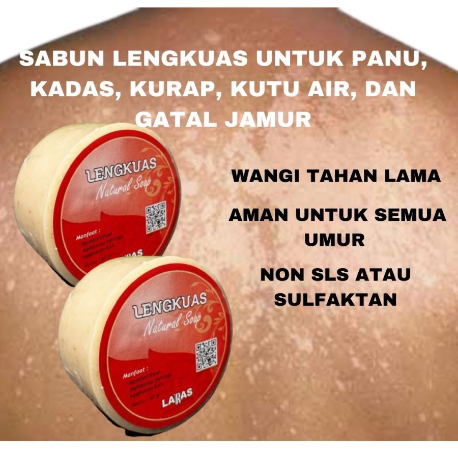 (BPOM) Sabun lengkuas 60gr -  Sabun Gatal Jamur, Panu, Kutu Air - sabun mandi lengkuas