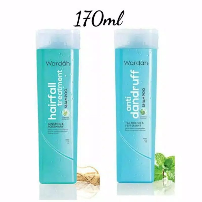 Wardah Shampoo Anti Dandruff / Hairfall Treatment 170ml - Shampo Anti Ketombe / Rambut Rontok Wardah Original BPOM