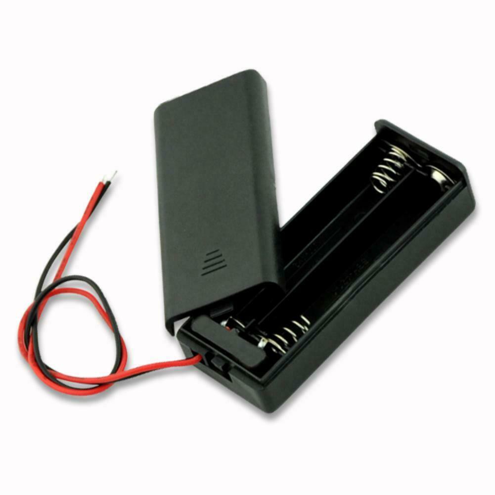 Battery Holder 2x AAA Baterai Batere Case Box Kotak Tutup Saklar Kabel ON OFF