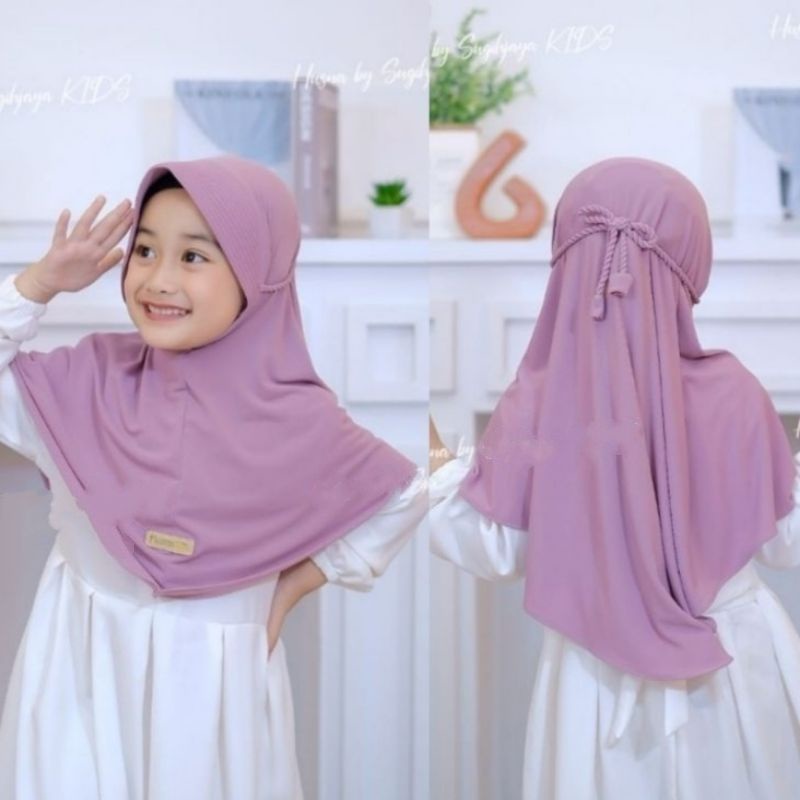 Hijab Anak Bergo TK Pet Milea Tali Kepang 3-12 Tahun ORIGINAL VIQAST