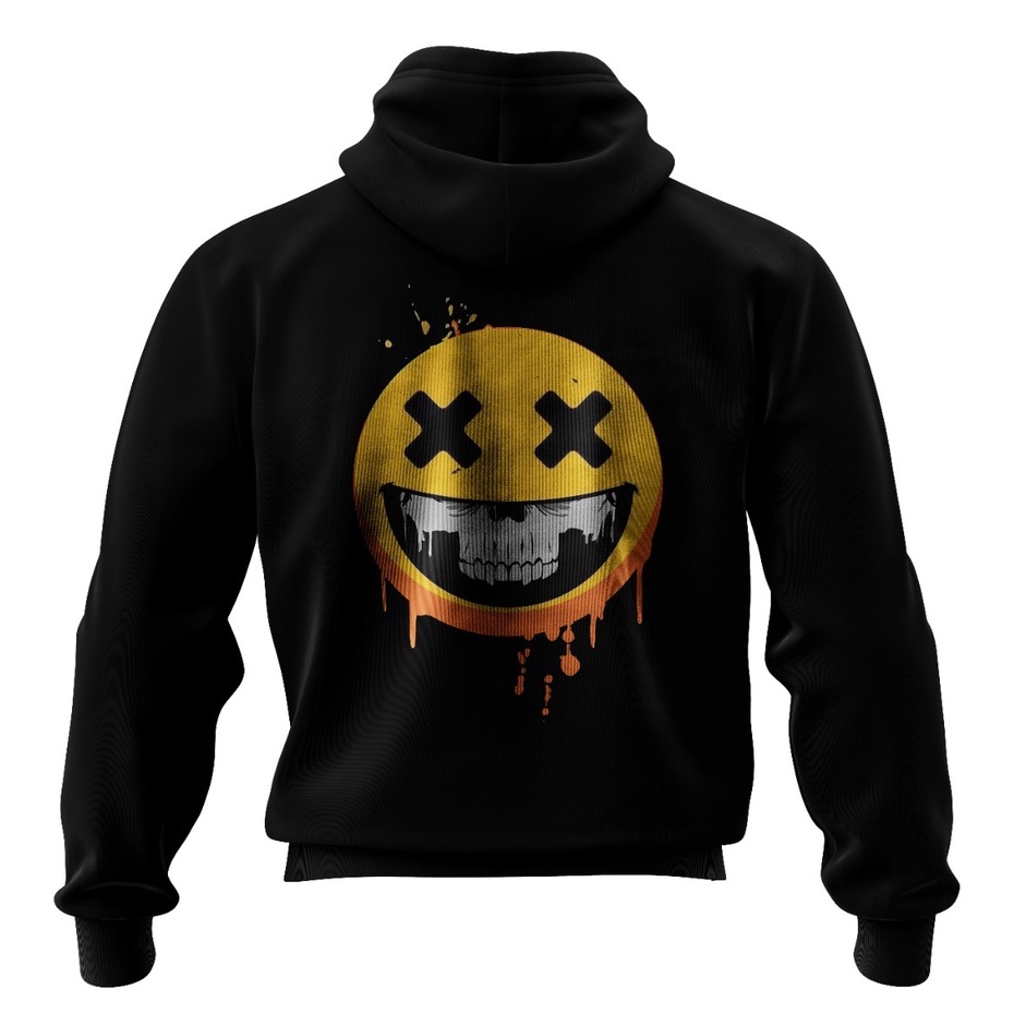 Public - Deathsmiley Zipper Hoodie - Hoodie Pria dan Wanita