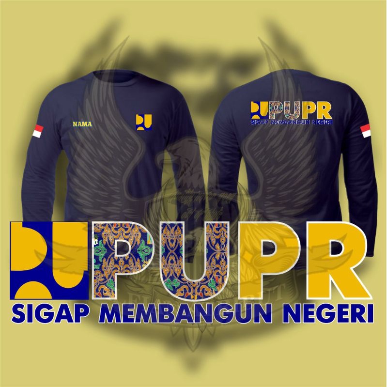 kaos pupr,kaos model terbaru pupr,kaos atasan pupr lengan panjang new model,kaos pria kaos wanita mo