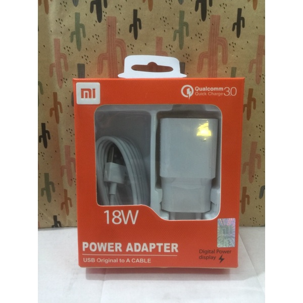 charger Xiaomi 18W Quallcomm Quick charge 3.0 Micro