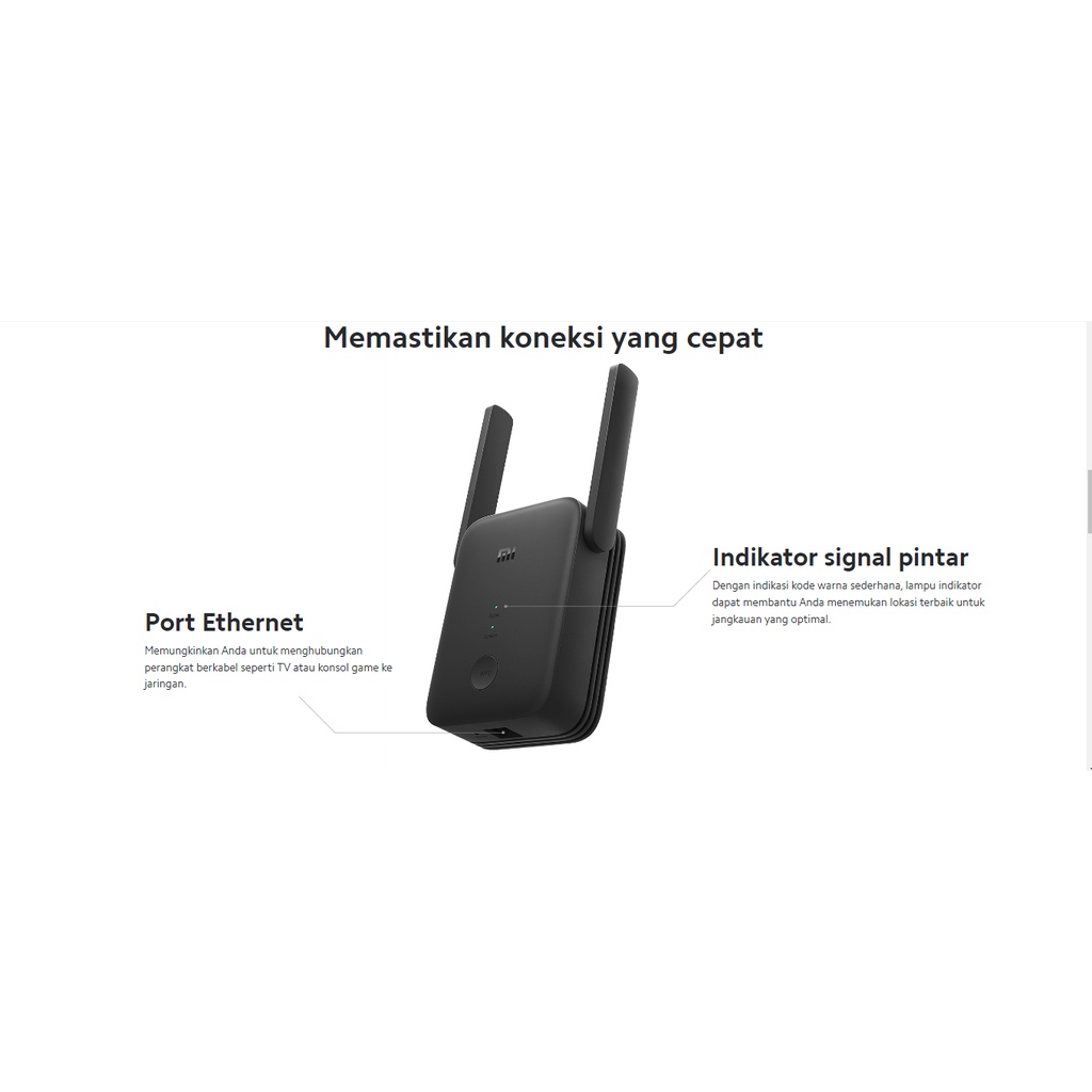 Xiaomi Mi WiFi Ranger Extender AC1200 - Garansi Resmi 1 Tahun