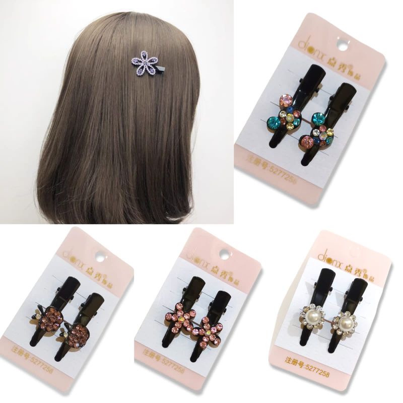 Jepit Rambut Korea Hair Ornaments Diamond Steel Jepit Rambut Poni Model Korea