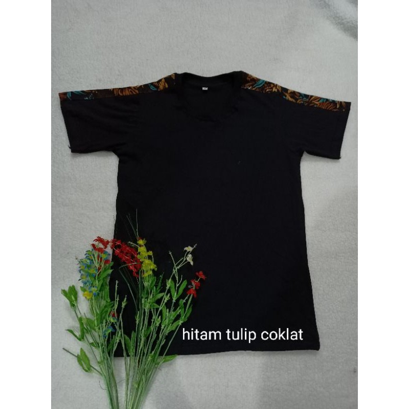 kaos kombinasi katun print big size S M L XL XXL 3XL 4XL 5XL