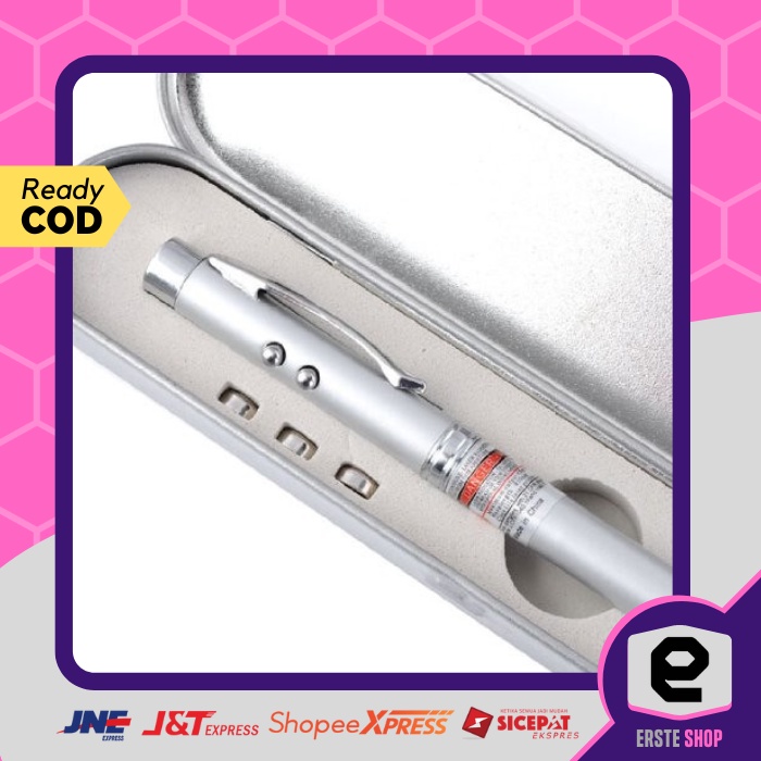 

Alat Tulis Puplen Pena Bolpen Bolpoin Pen Premium 5 in 1 Laser Pointer Portable Murah