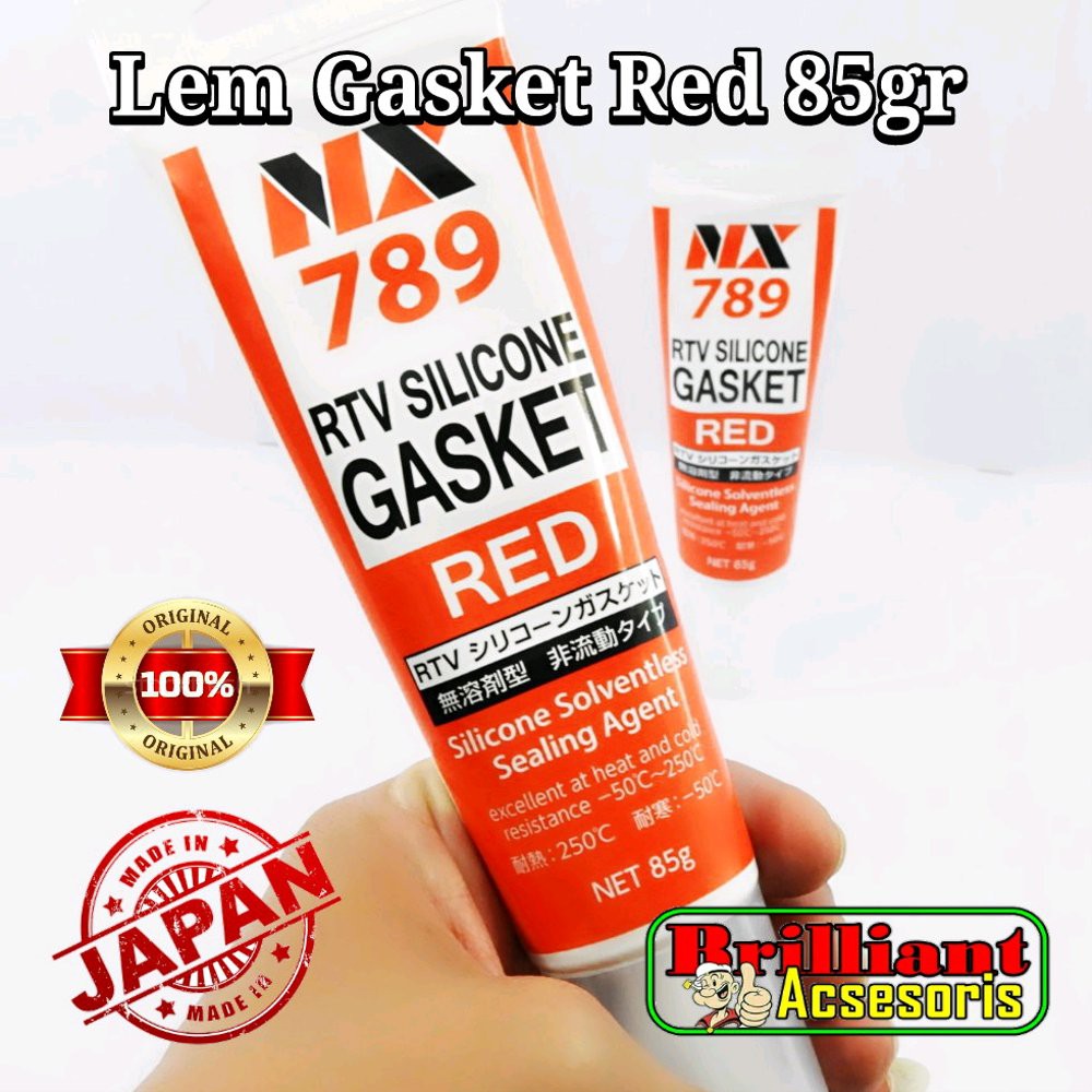 

Lem Red Gasket Silikon NX-789 Made Japan Asli klo3836