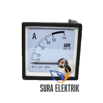 AMPERE METER 30/5A - 500/5A 72x72 LUPIN