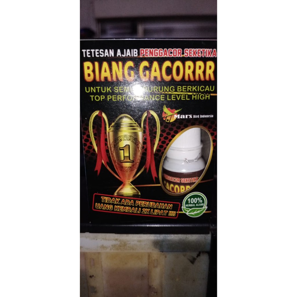 BIANG GACOR TETESAN AJAIB PENGGACOR SEKETIKA COCOK DI GUNAKAN UNTUK SEMUA BURUNG KICAU DAN LOVEBIRD