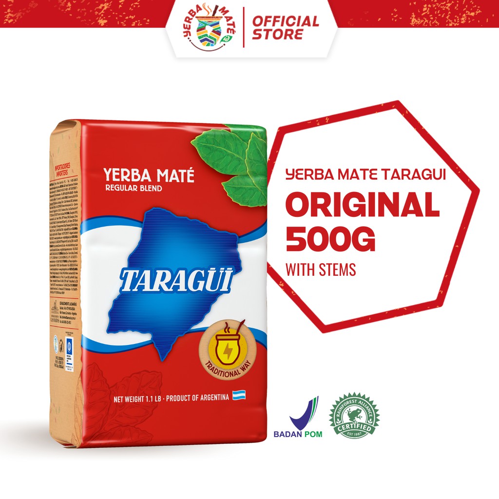 

Taragui Yerba Mate Original with stems 500g | Teh Botanikal Argentina
