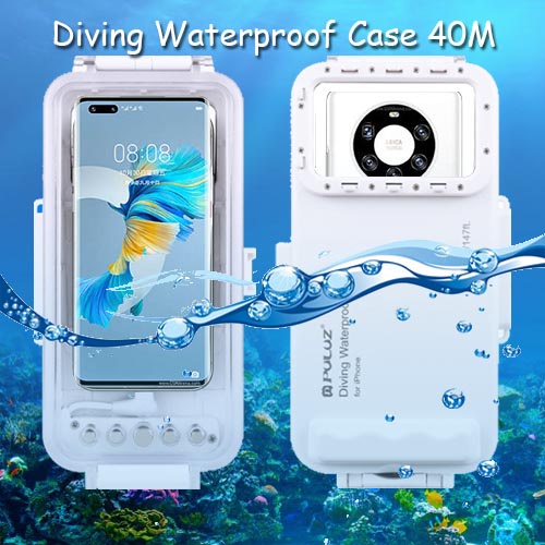 Puluz Diving Waterproof Case Casing Cover 45M Huawei Mate 40