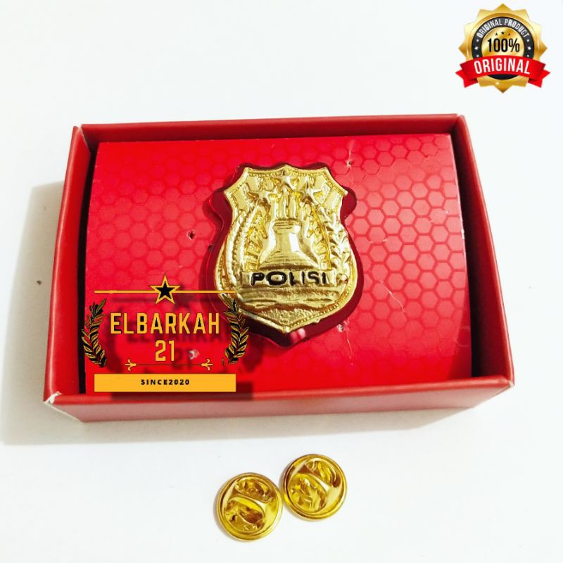 PIN KEWENANGAN POLRI KECIL AKRILIK terbaru / LENCANA POLRI KECIL [ATRIBUT POLRI]