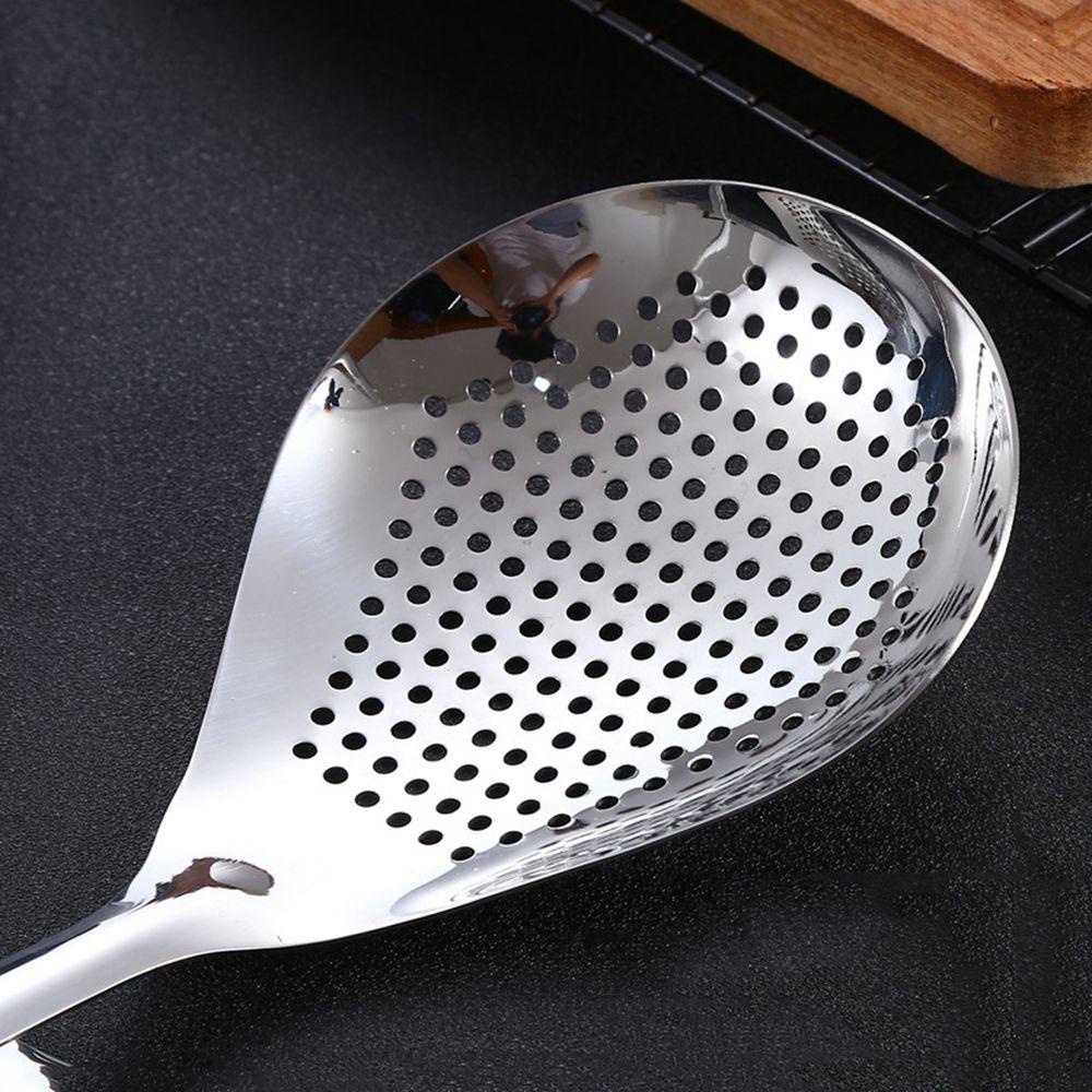 NICKOLAS1 Saringan Sendok Peredam Panas Cepat Tiris Alat Dapur Peralatan Masak Gadget Masak Alat Makan Food Strainer