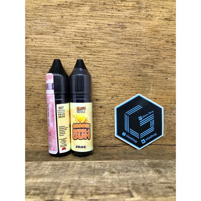 Salt Nic Cloud Ejuice Orange Bubblegum 15ml 20mg liquid vape pods