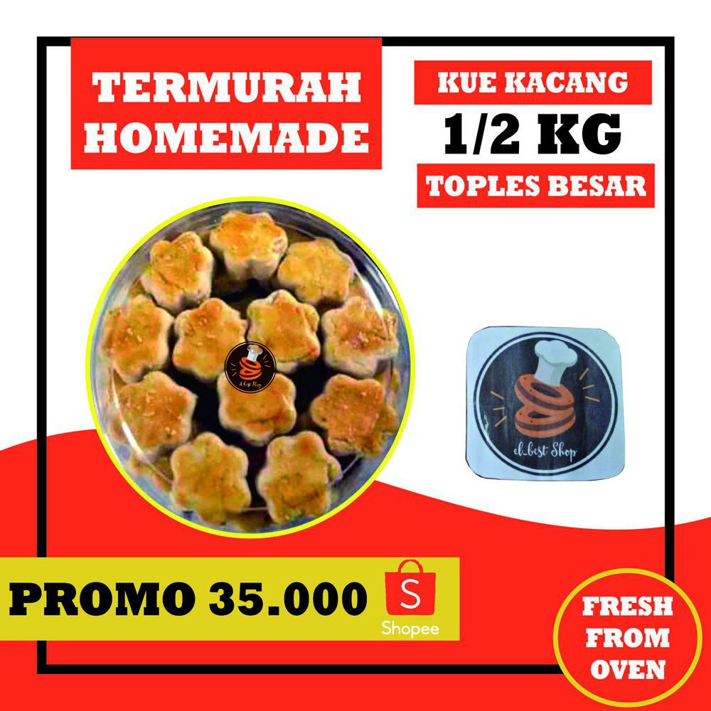 

Kue Kacang | Kue Lebaran | Kue Kering | Kue Natal 500 Gram Paket Cemilan Murah Home Made
