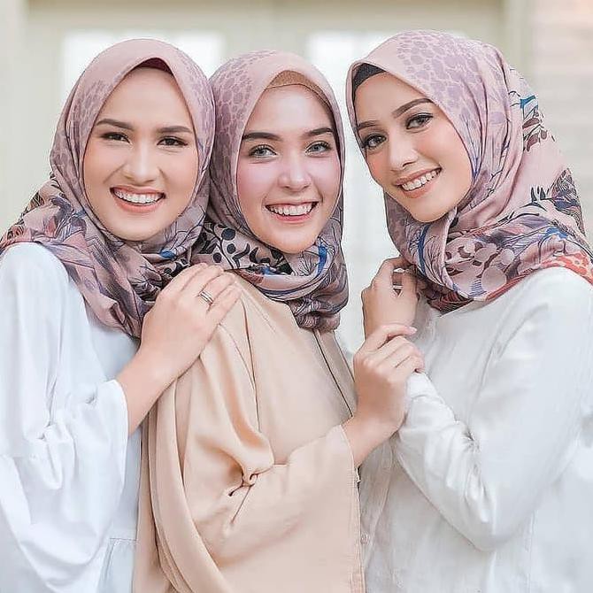 ✨ SUPPLIER JILBAB MURAH GROSIR✨ HIJAB JILBAB SQUARE VOAL ULTRAFINE PREMIUM MY LADY MOTIF - LEVI