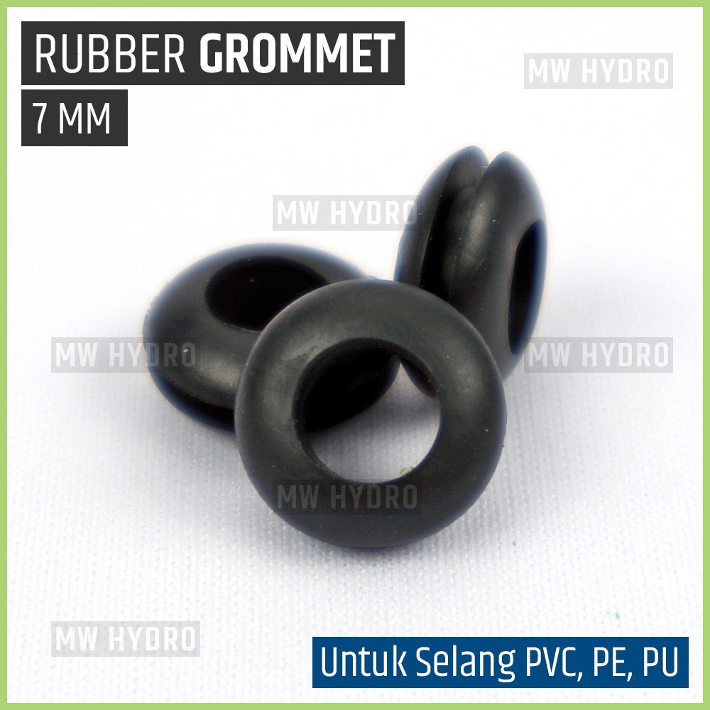 Grommet 7 mm untuk Selang PE, PVC, PU