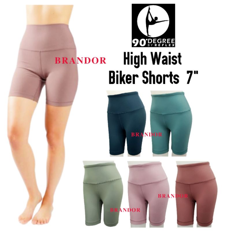 DGSH08 - HIGH WAIST BIKER - YOGA PANTS 7&quot; By DEGREE