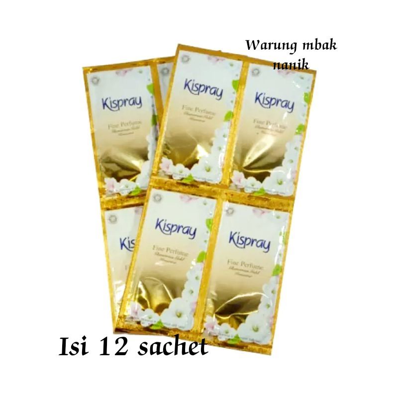 Paket hemat Kispray gold sachet 2renceng isi 12psc