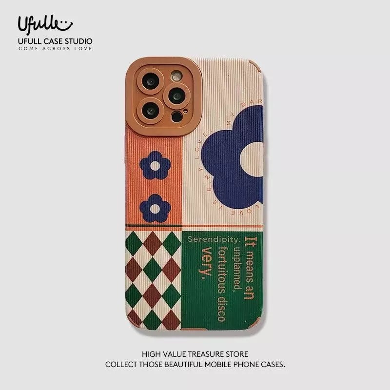 CASE VIRAL Iphone 11 Pro Max 7 8 Plus Iphone SE 2020 Motif Grid Flower Grid Catur Pro Camera Lens Co